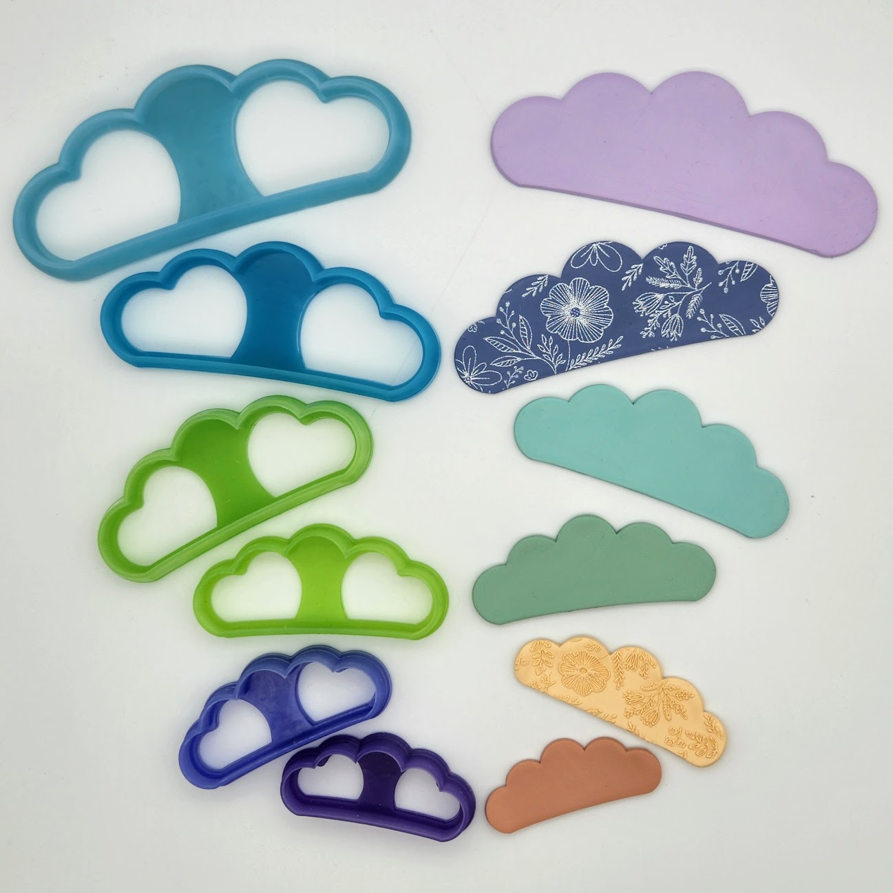 Crown Shape Polymer Clay Hair Clip Cutters for Barrettes