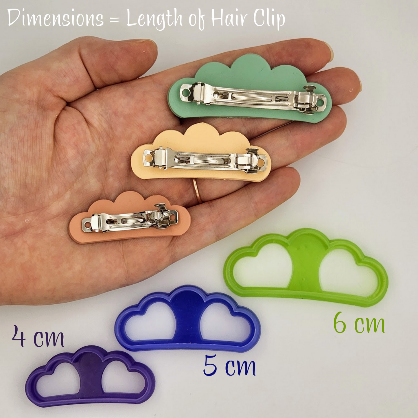 Crown Shape Polymer Clay Barrette Cutters