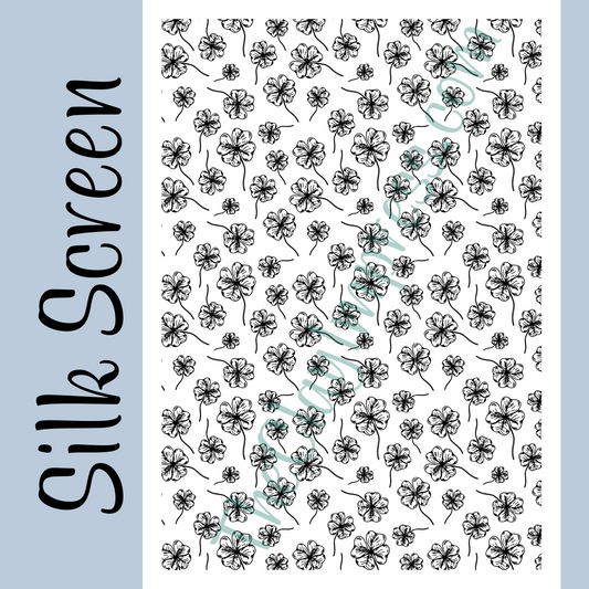 Four-Leaf Clover Silk Screen