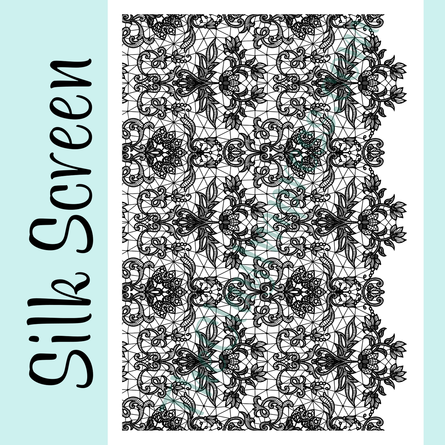 French Lace Silk Screen