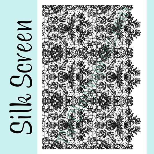 French Lace Silk Screen