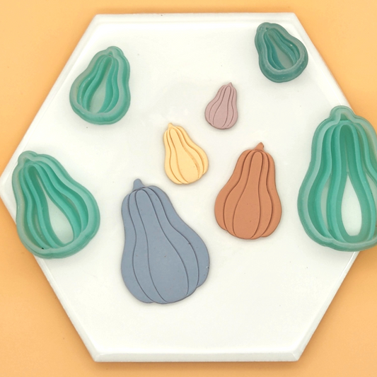 Fall Autumn Gourd Pumpkin Squash Polymer Clay Cutter