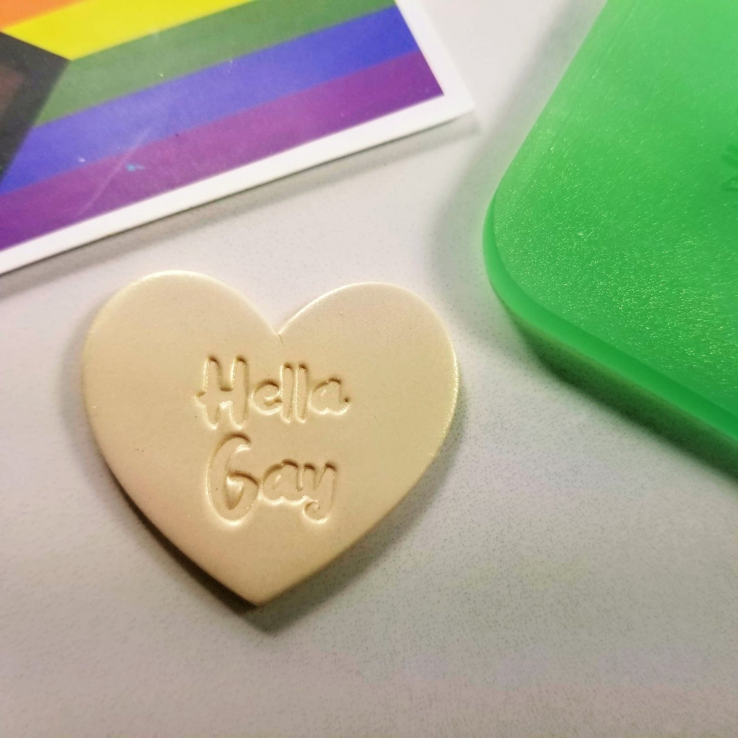 Hella Gay Embossing and Debossing Tile