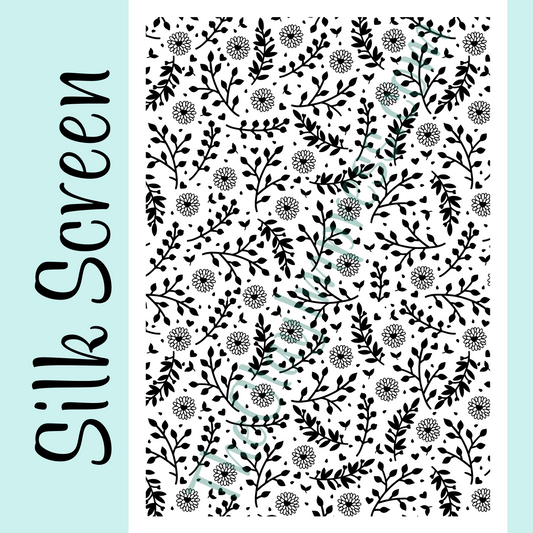 Love Blossoms Silk Screen