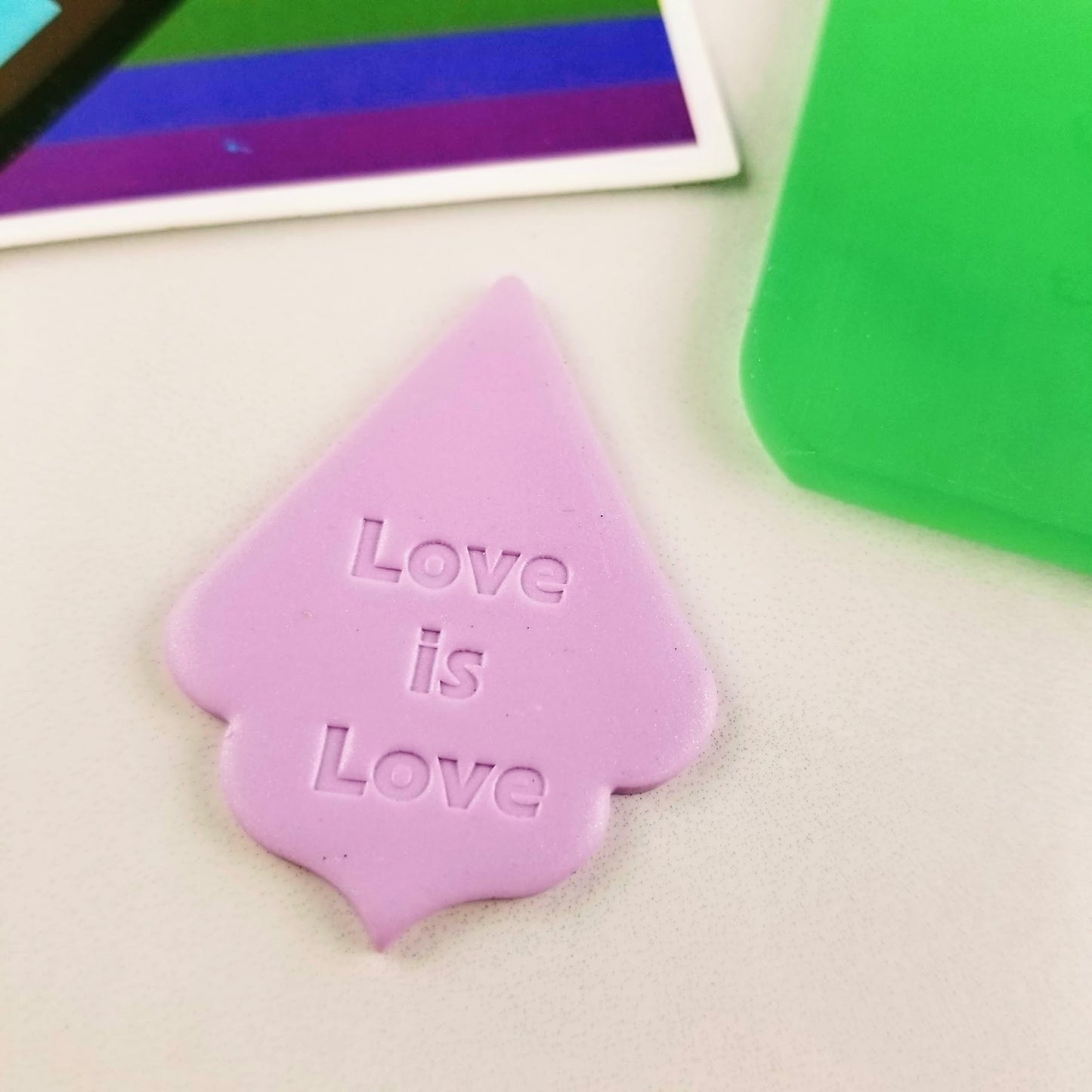 Love is Love Embossing and Debossing Tile