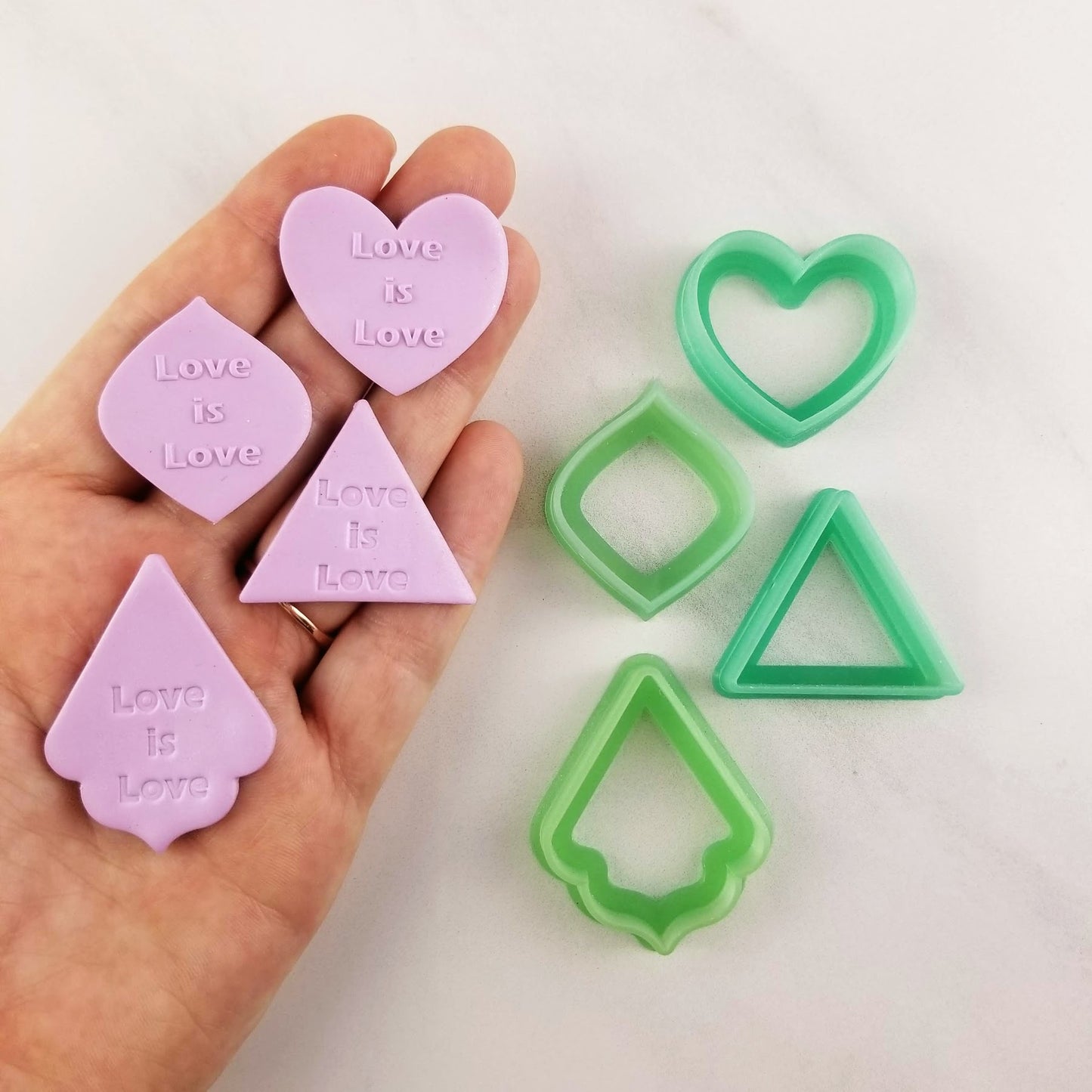 Love is Love Embossing and Debossing Tile