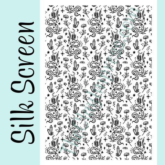 Mystical Serpents Silk Screen