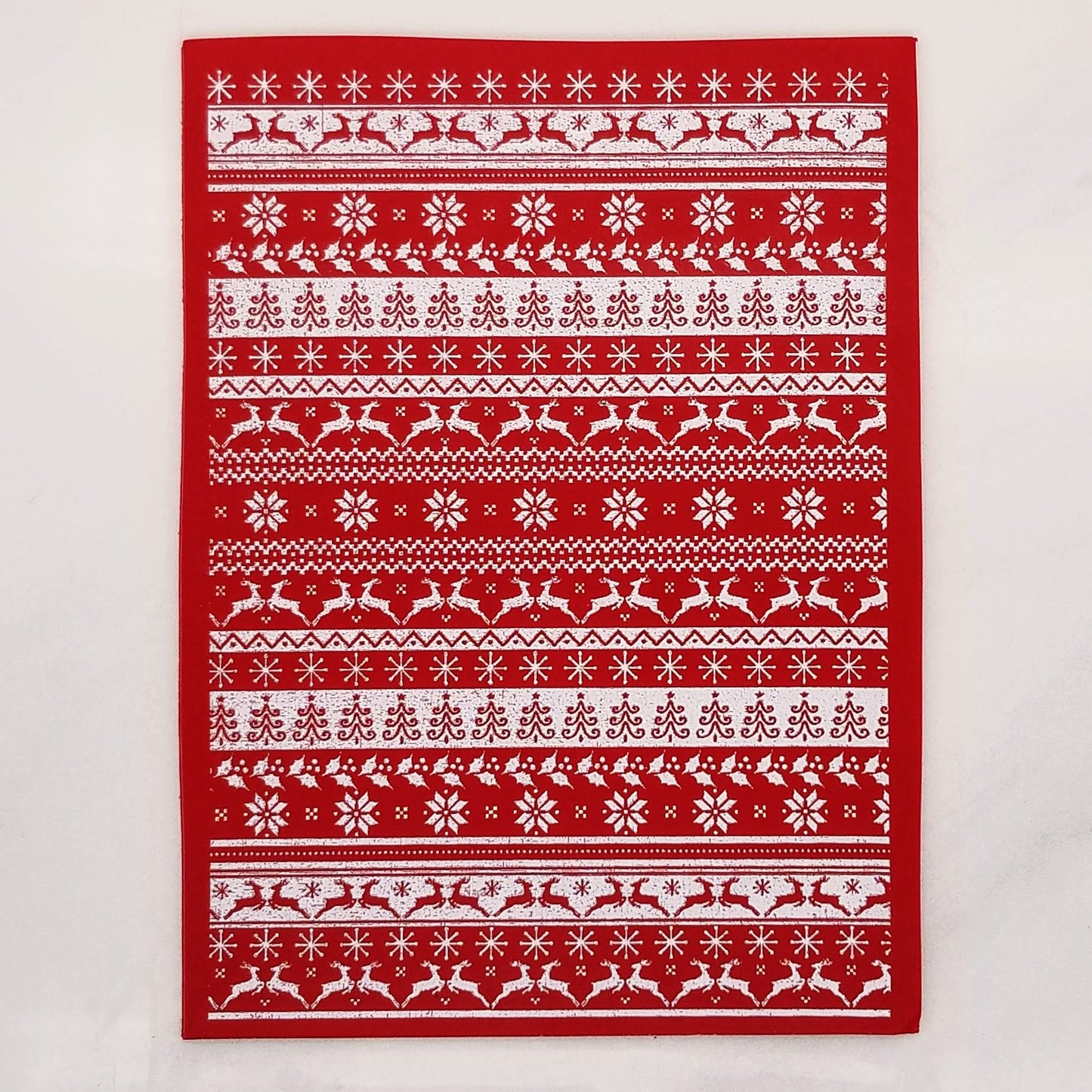 Cute Christmas Knitted Acrylic Painting on Polymer Clay Crafts