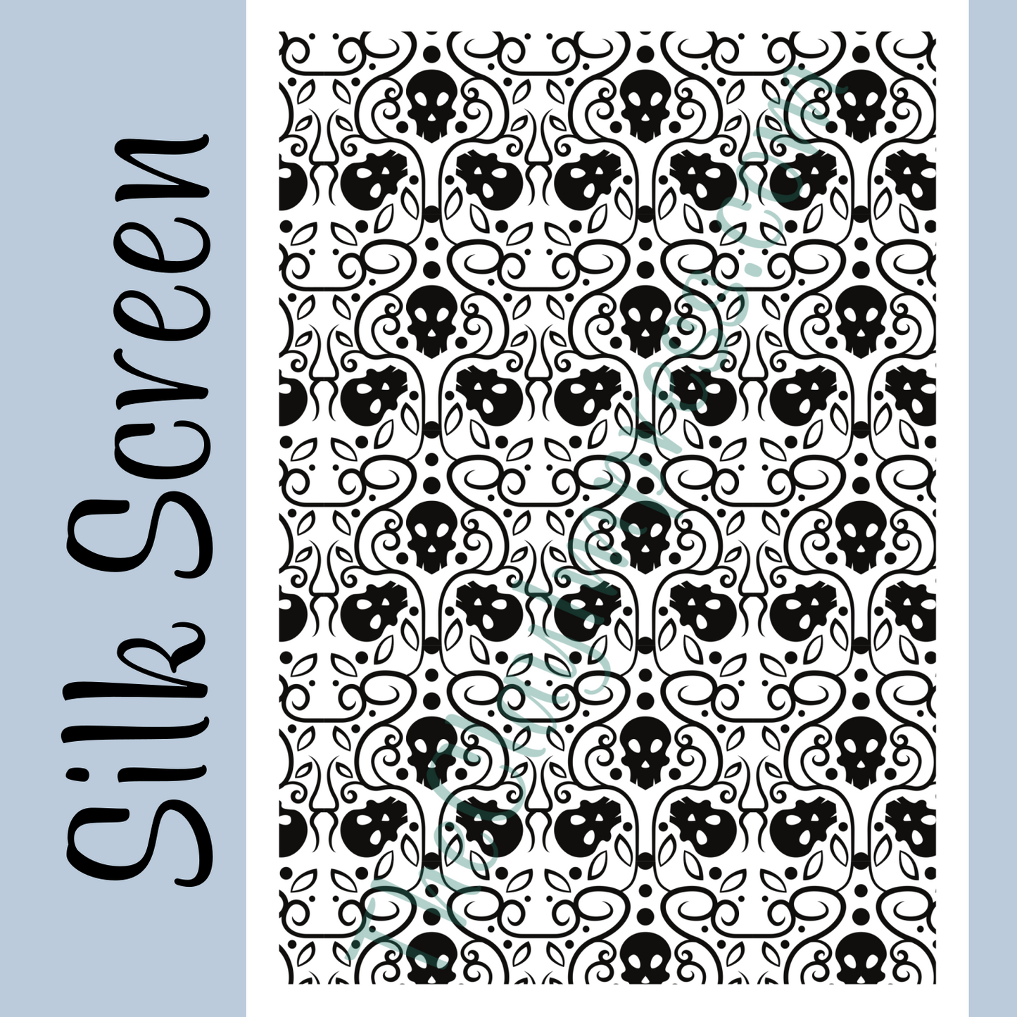Ornate Skulls Silk Screen