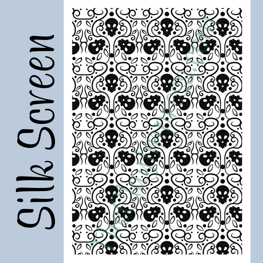 Ornate Skulls Silk Screen