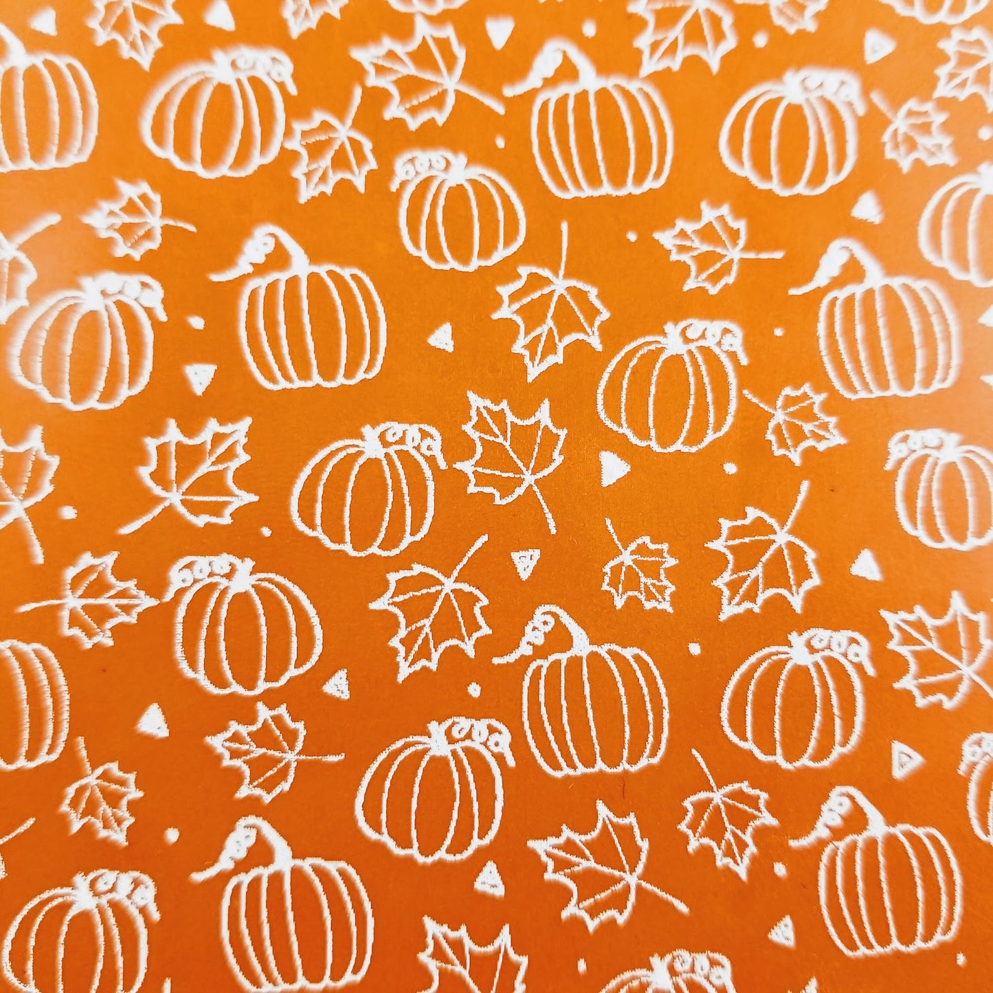 Pumpkins and Maple Leaves Silk Screen
