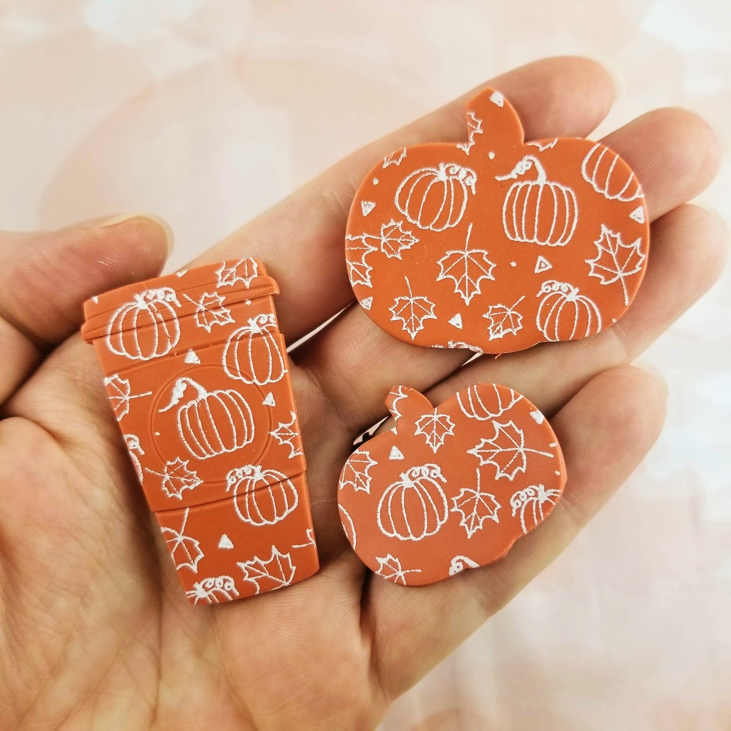 Pumpkins and Maple Leaves Silk Screen