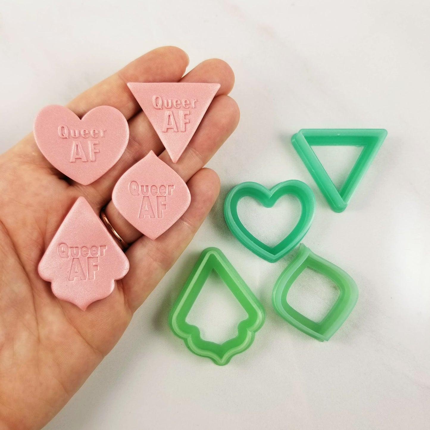 Queer AF Embossing and Debossing Tile