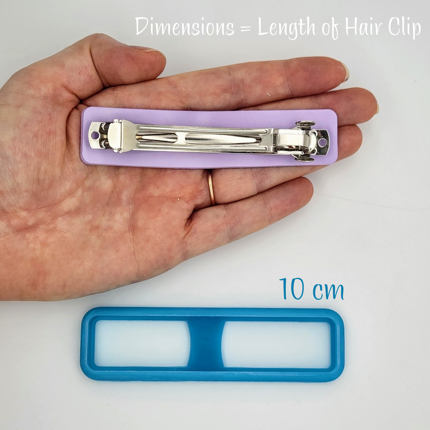 Resin Polymer Clay Barrette Cutters no sanding