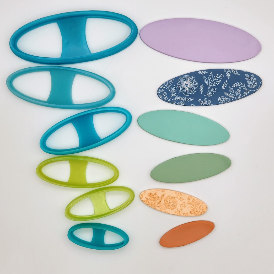 Polymer Clay Hair Clip Cutters with really sharp edges