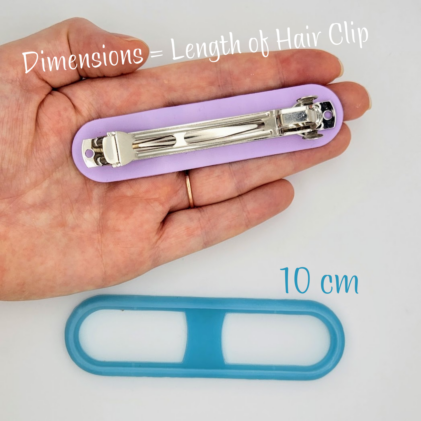 Rounded Shape Polymer Clay Barrette Cutters