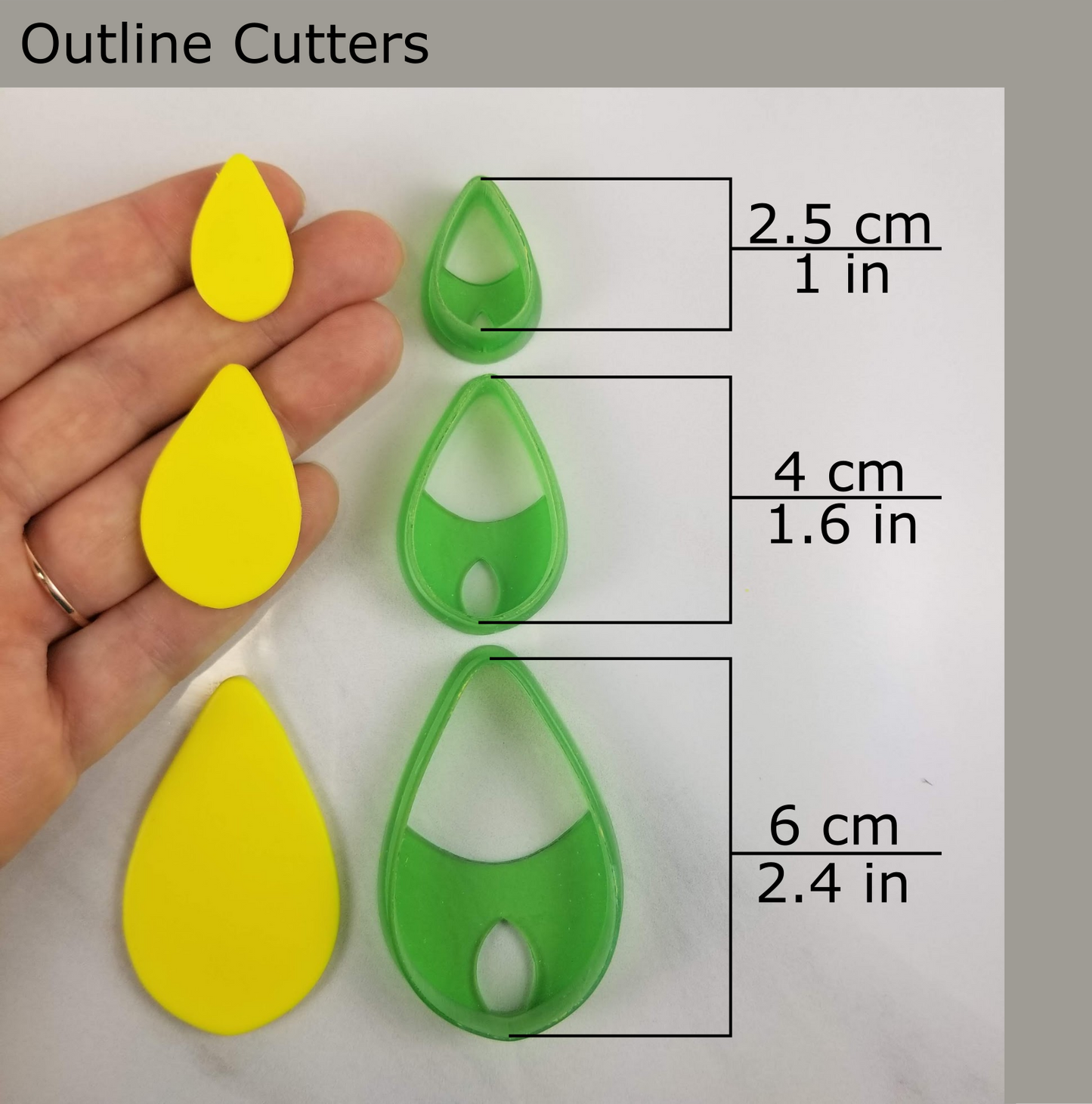 Samantha Teardrop Polymer Clay Cutter