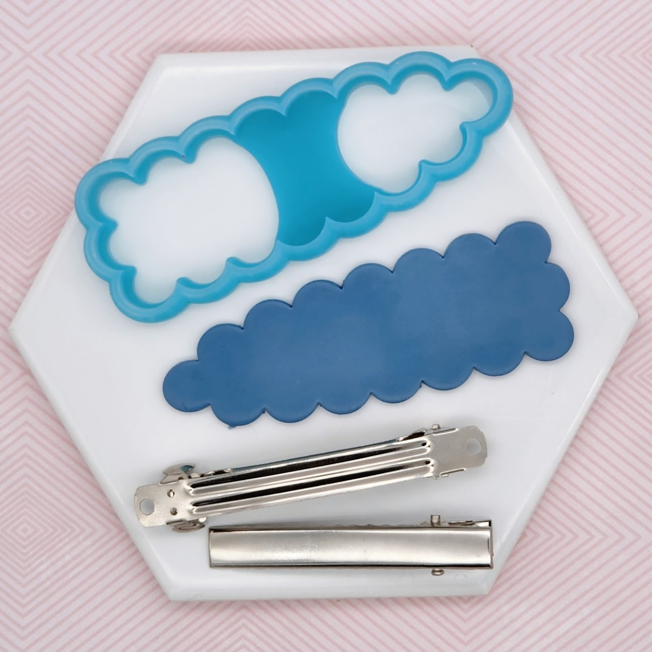 Polymer Clay Hair Clip Cutters with really sharp edges