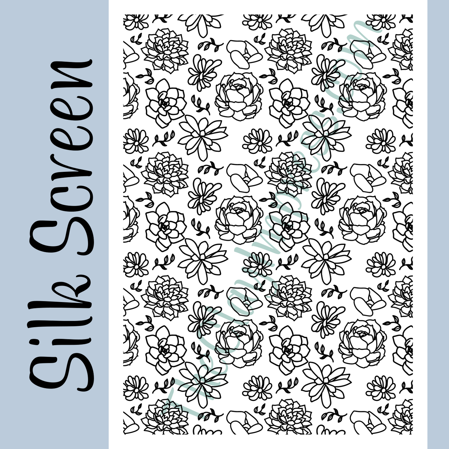 Succulents Silk Screen