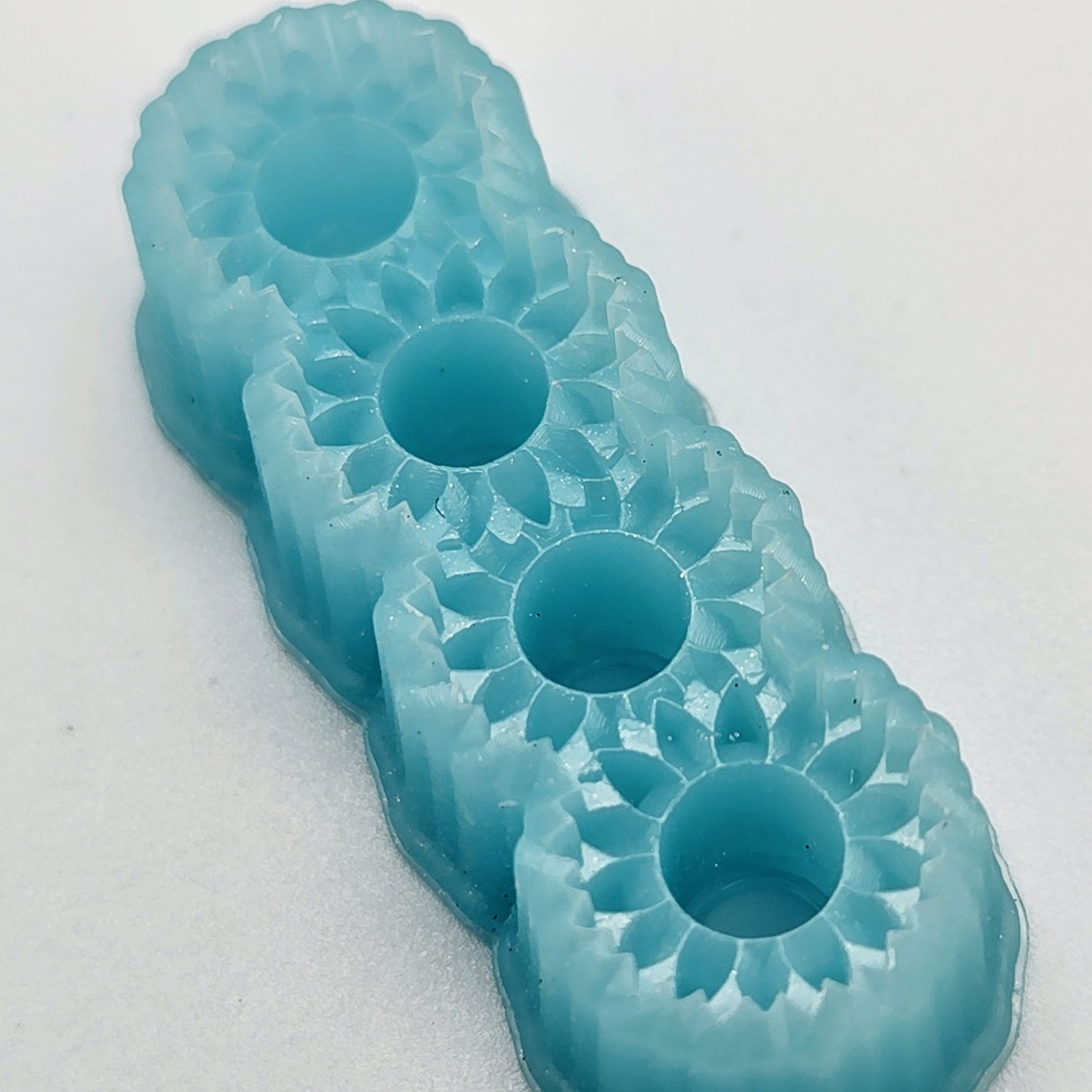 3d printed sharp edge sunflower chain ring dangle polymer clay cutter made of resin