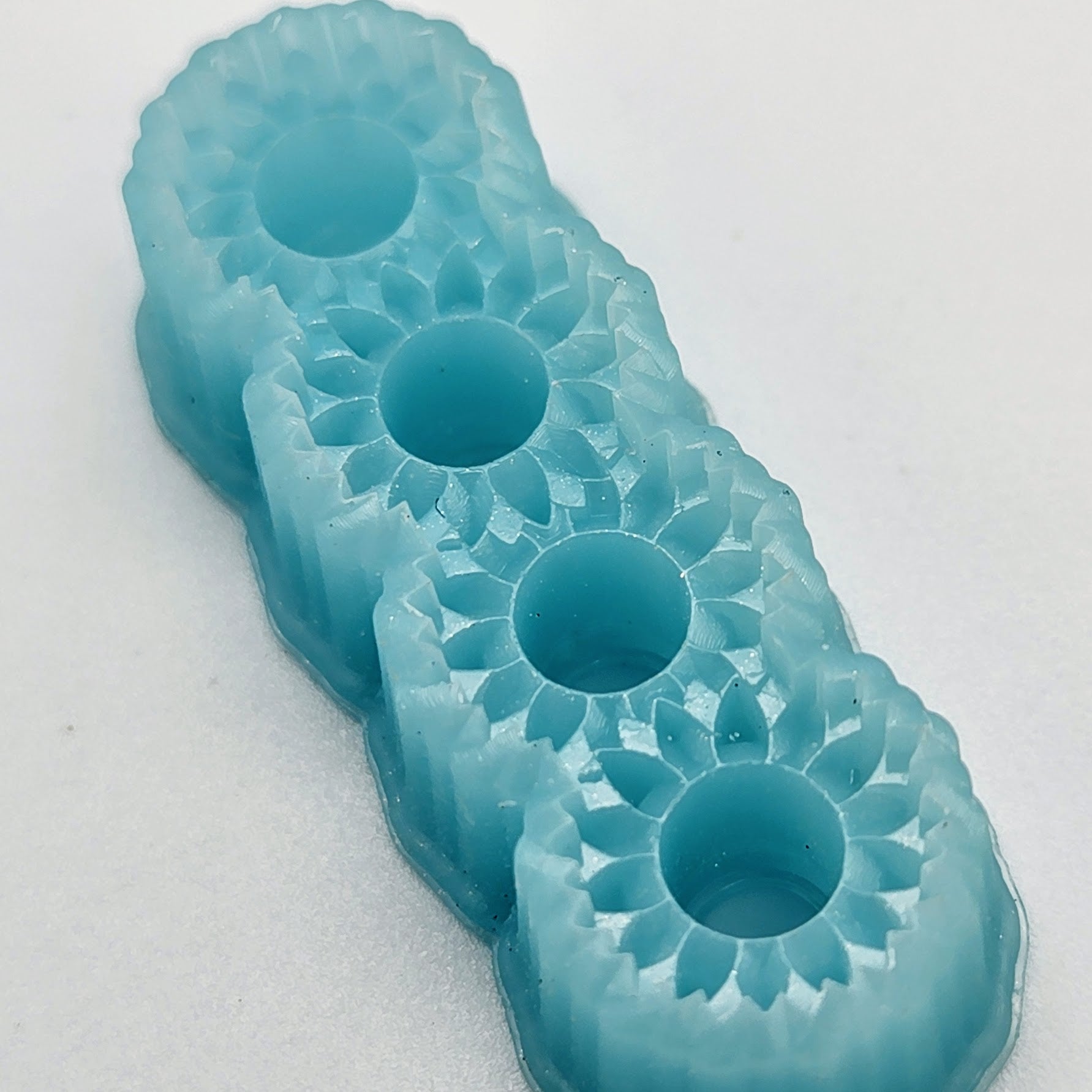 3d printed sharp edge sunflower chain ring dangle polymer clay cutter made of resin