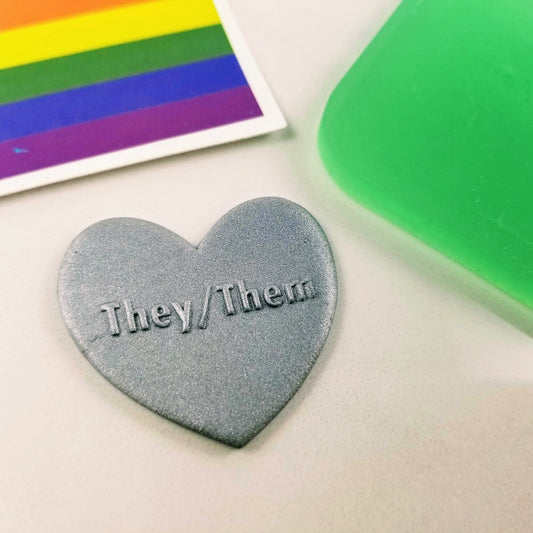 Pronouns Embossing and Debossing Tile