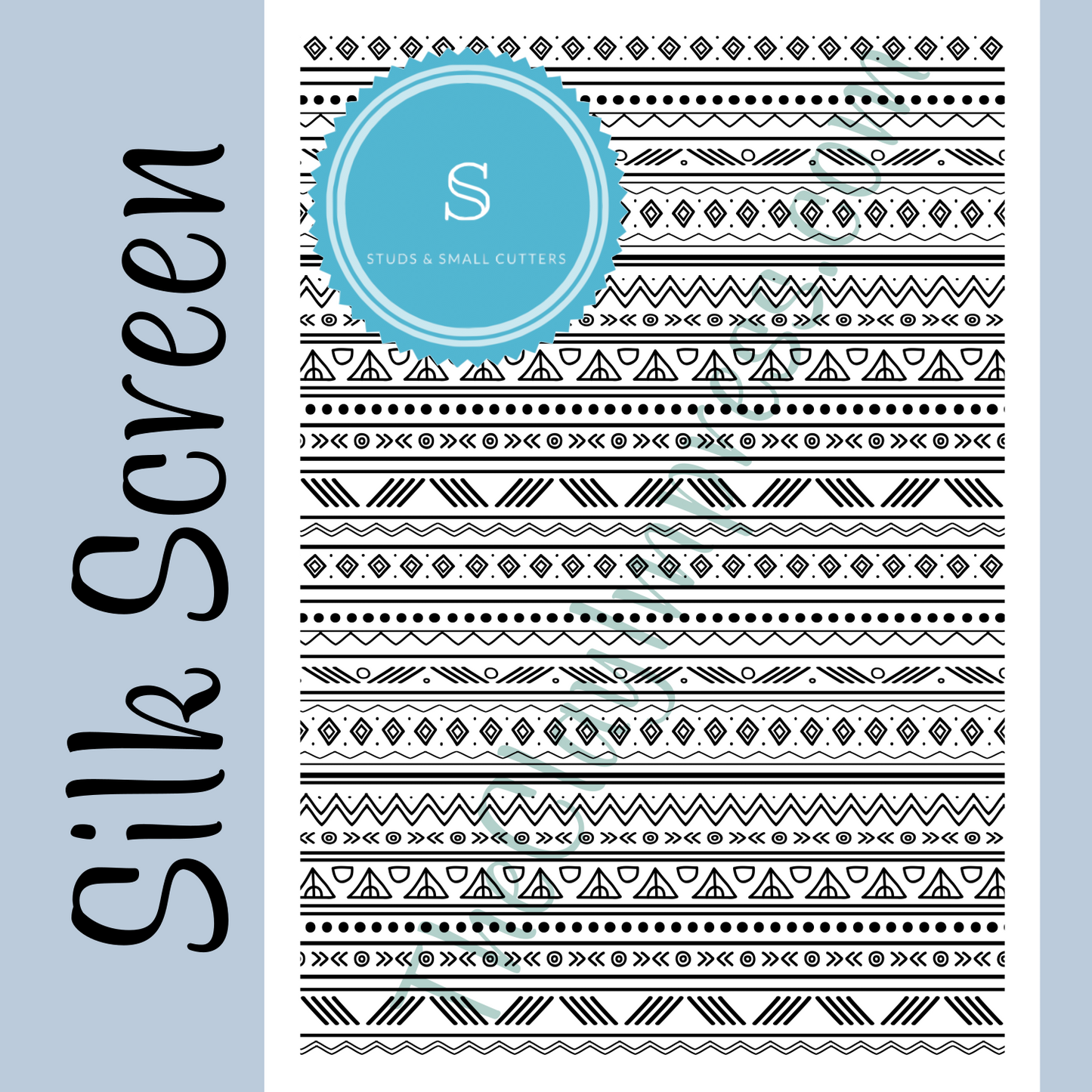 Tribal Doodle Silk Screen