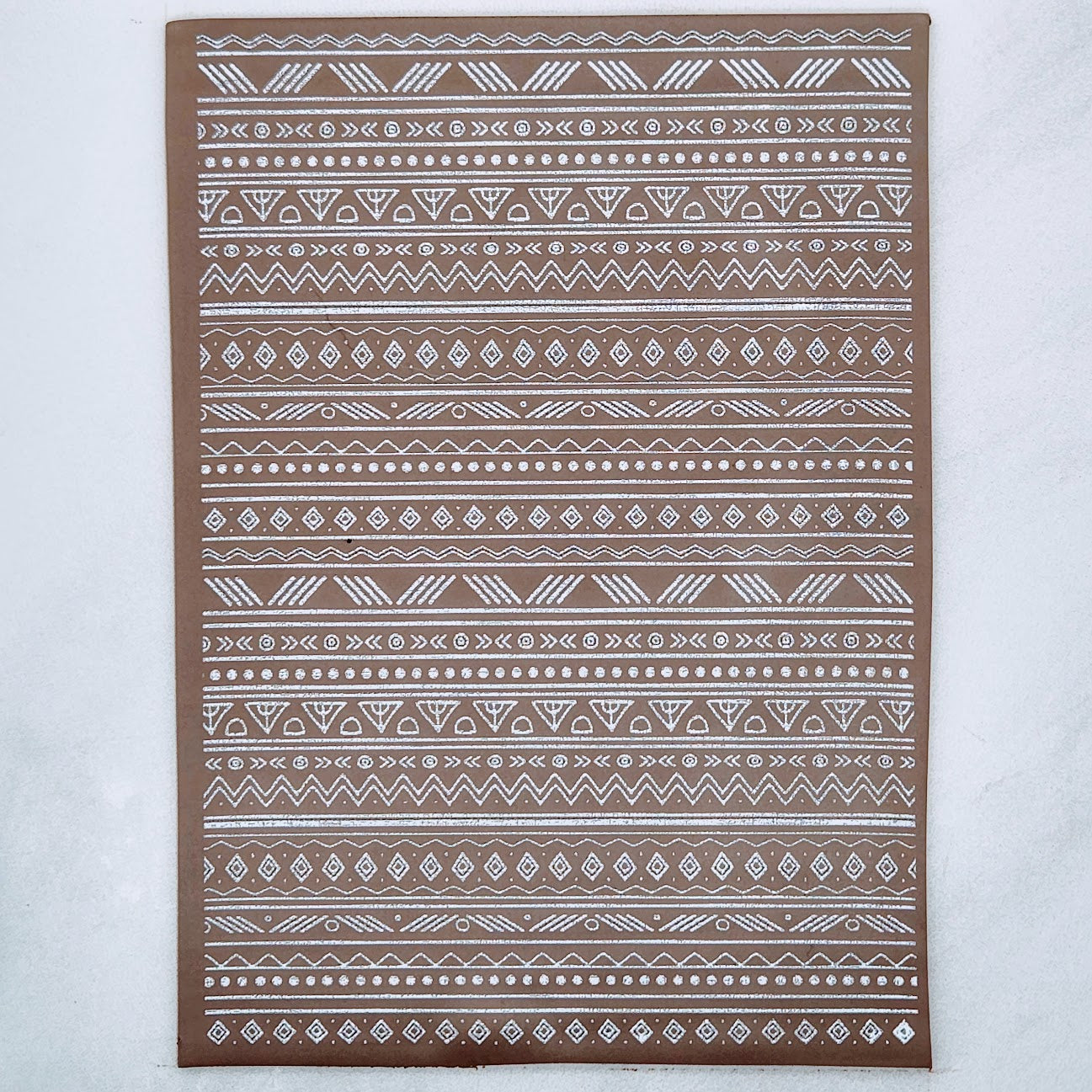 Tribal Doodle Silk Screen