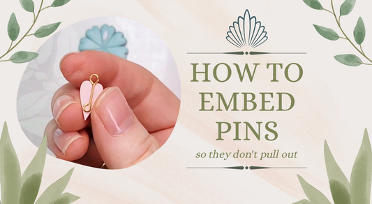 Embedding Pins into Polymer Clay