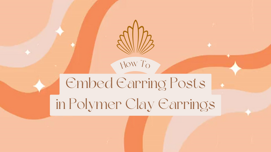 Adding Posts to Polymer Clay Earrings