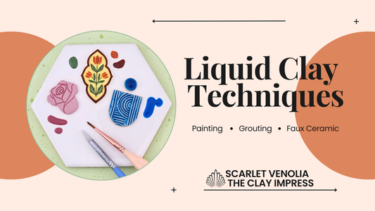 Liquid Clay Techniques for Polymer Clay (Painting, Grouting, Faux Ceramic)