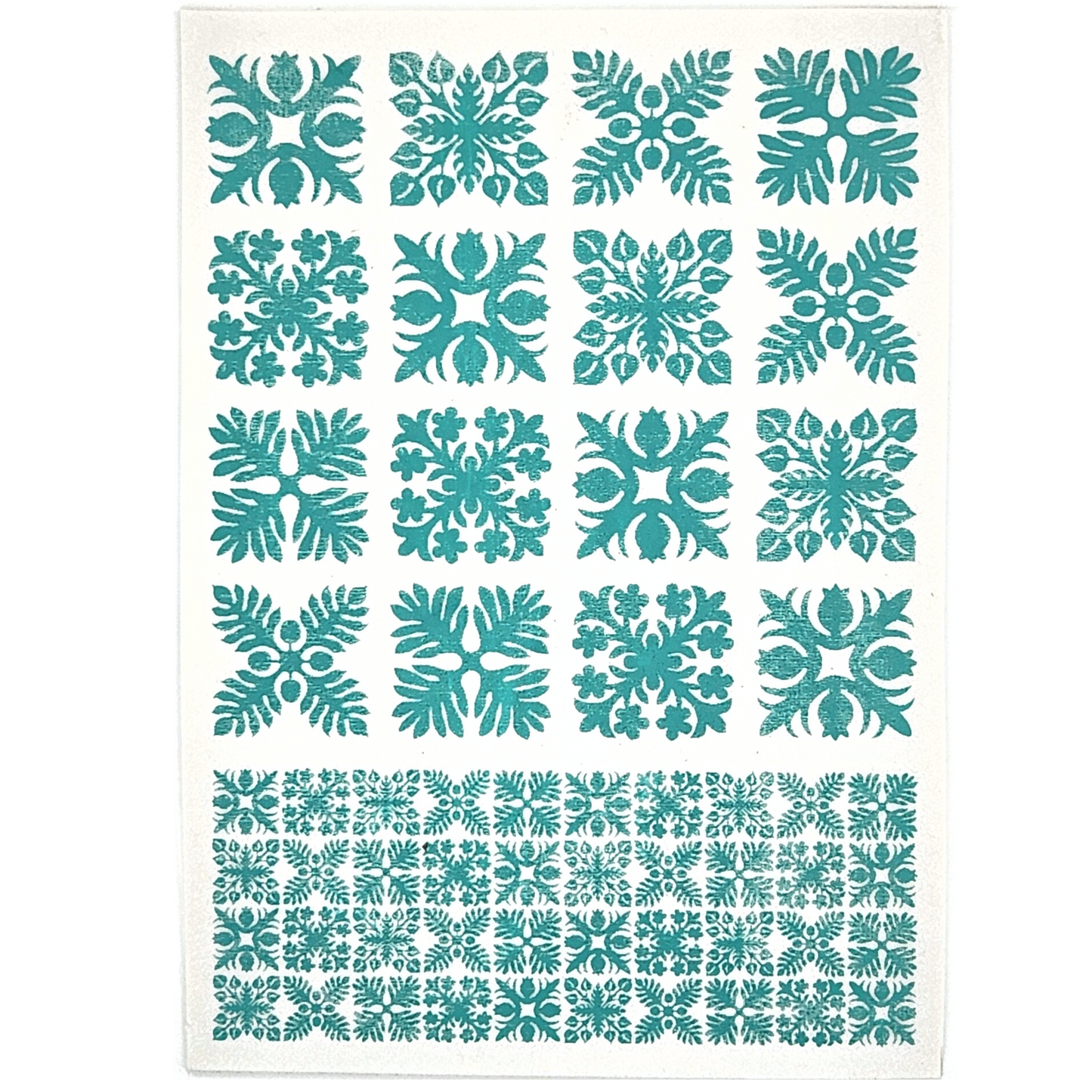 Hawaiian Quilt Squares Silk Screen