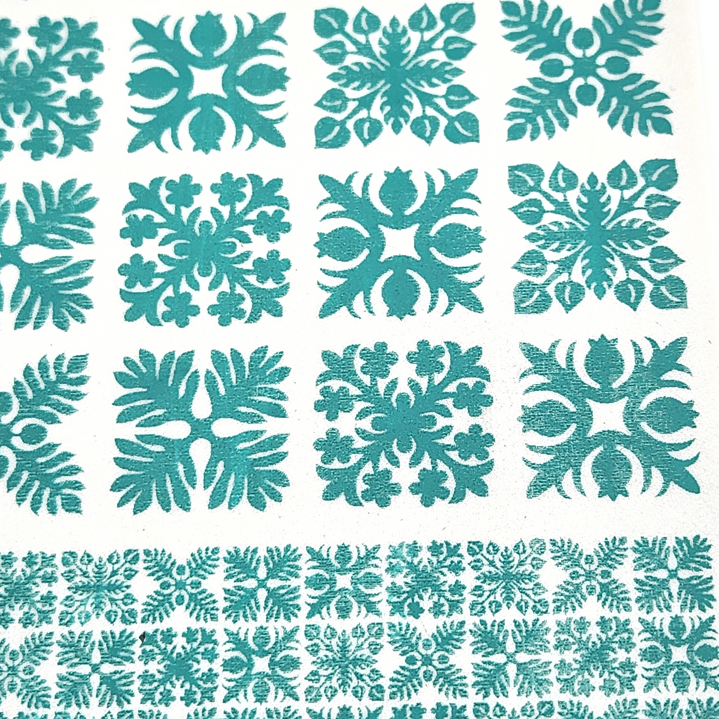 Hawaiian Quilt Squares Silk Screen