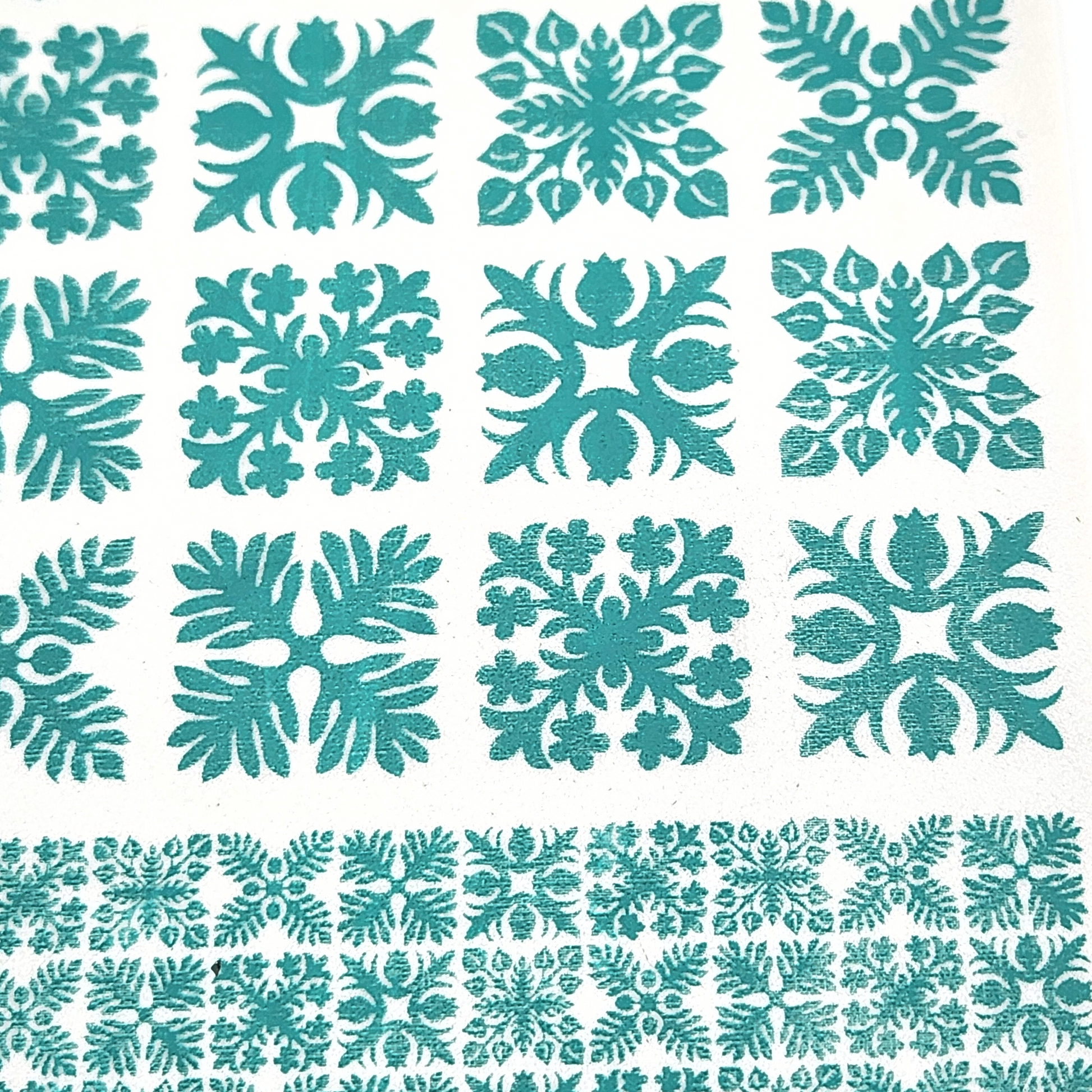 Hawaiian Quilt Squares Silk Screen for Polymer Clay – The Clay Impress