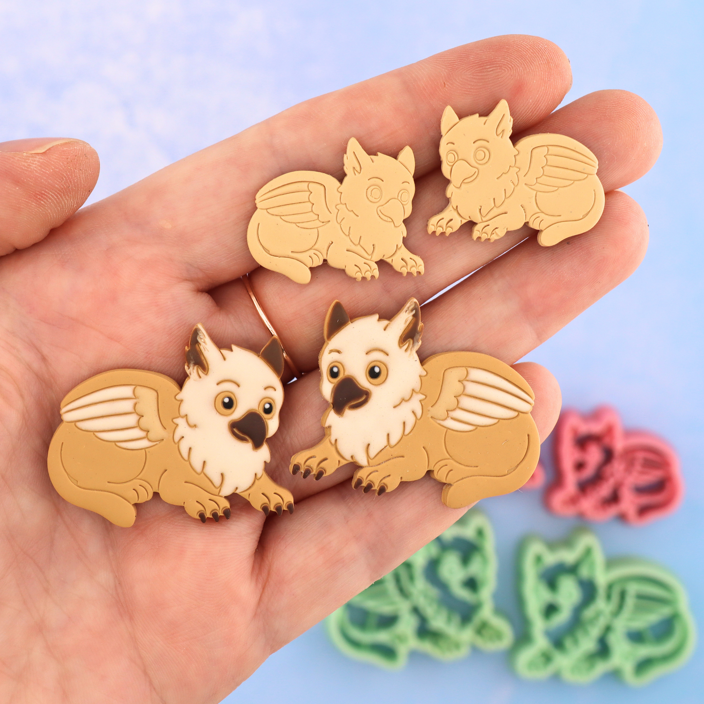 Baby Griffin Mirrored Polymer Clay Cutter Set