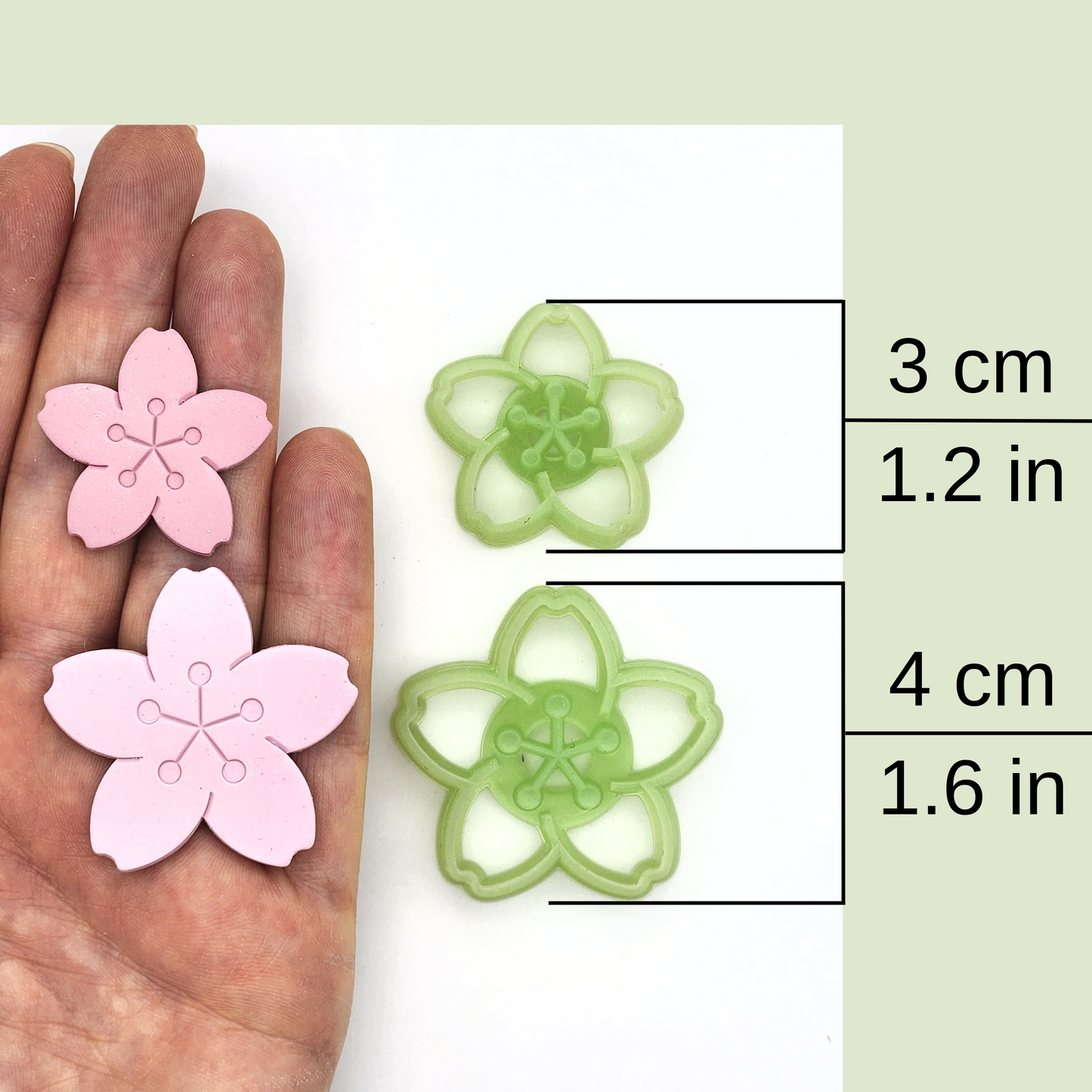 Cherry Blossom Polymer Clay Cutter