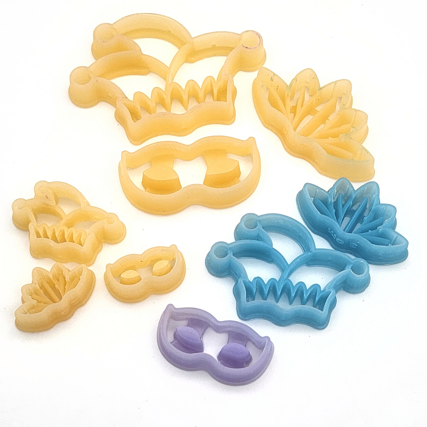 Mardi Gras Mask Polymer Clay Cutters  Sharp, Clean, Precise – The Clay  Impress