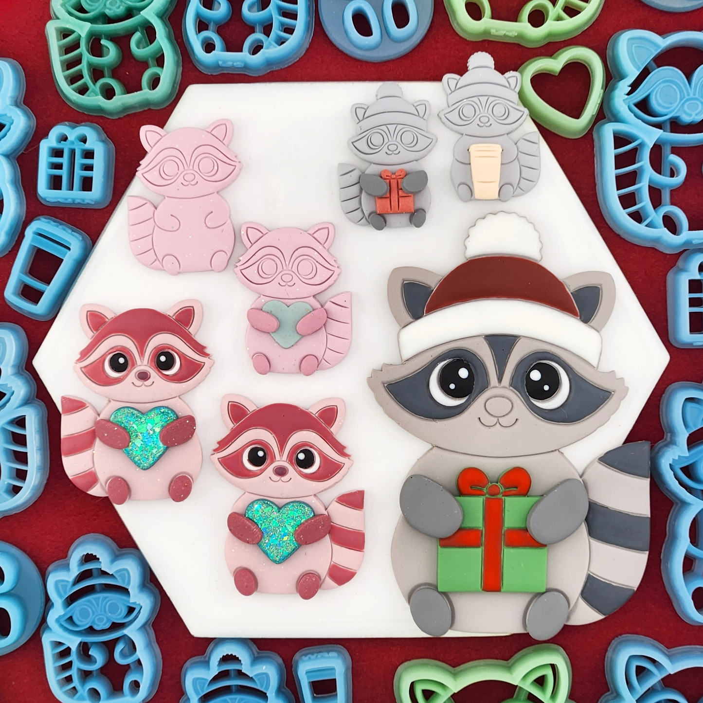 Raccoon Polymer Clay Cutters Sets