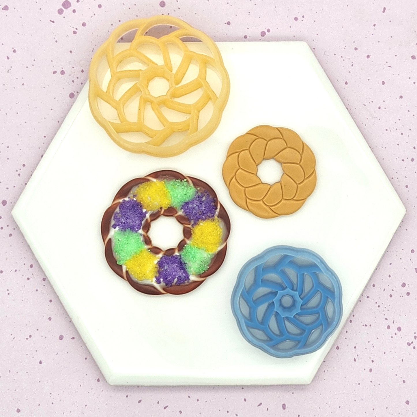 King Cake Polymer Clay Cutter