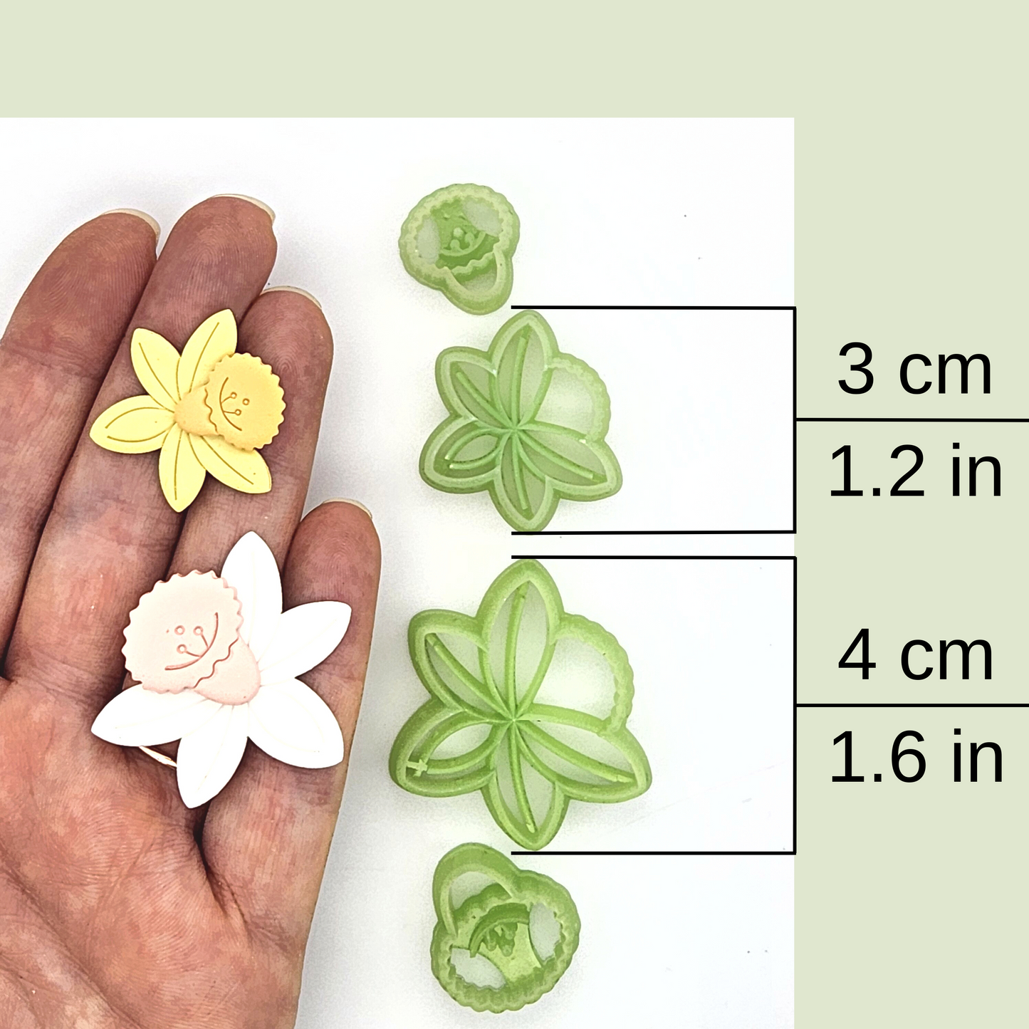 Daffodil Polymer Clay Cutter Set