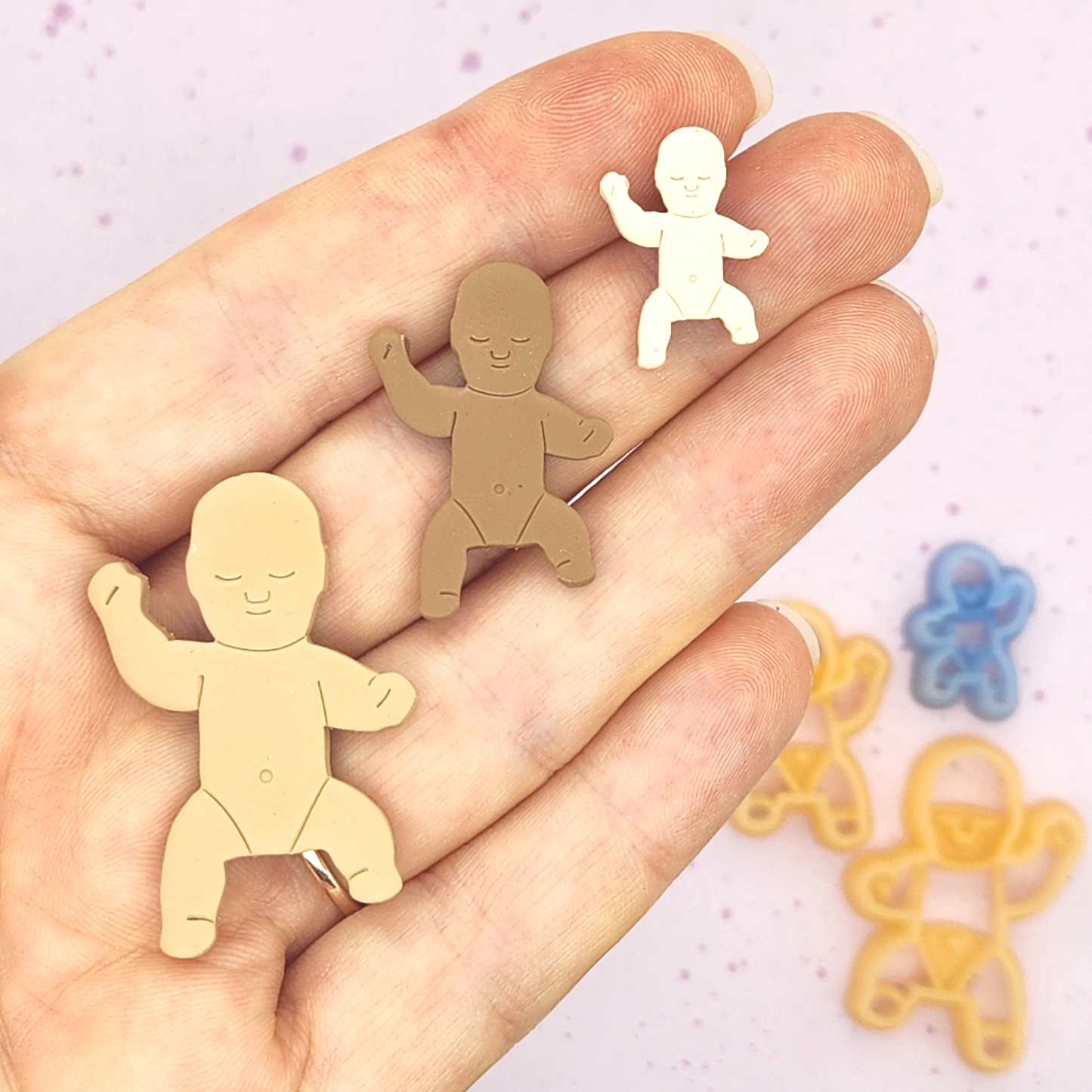 King Cake Baby Polymer Clay Cutter