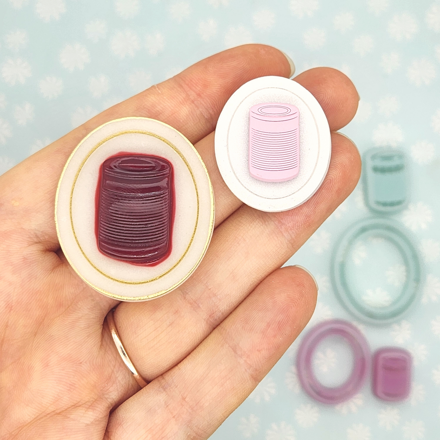 Canned Cranberry Sauce Polymer Clay Cutter Set