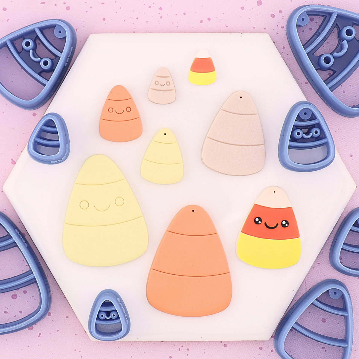 Candy Corn Polymer Clay Cutter