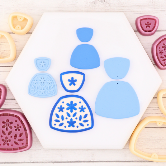 Mia Trapezoid Polymer Clay Cutter Set