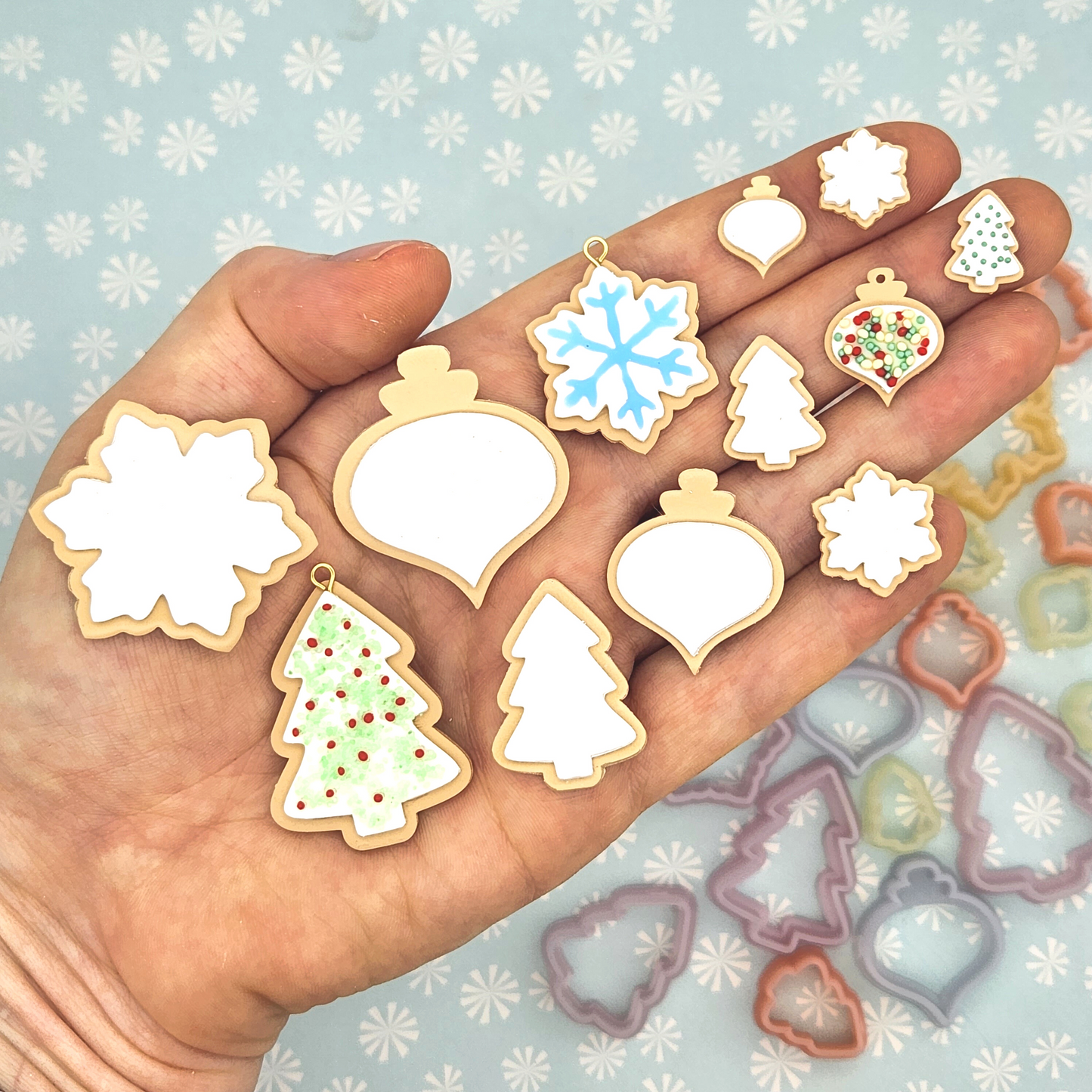 Christmas Sugar Cookie Polymer Clay Cutter Set