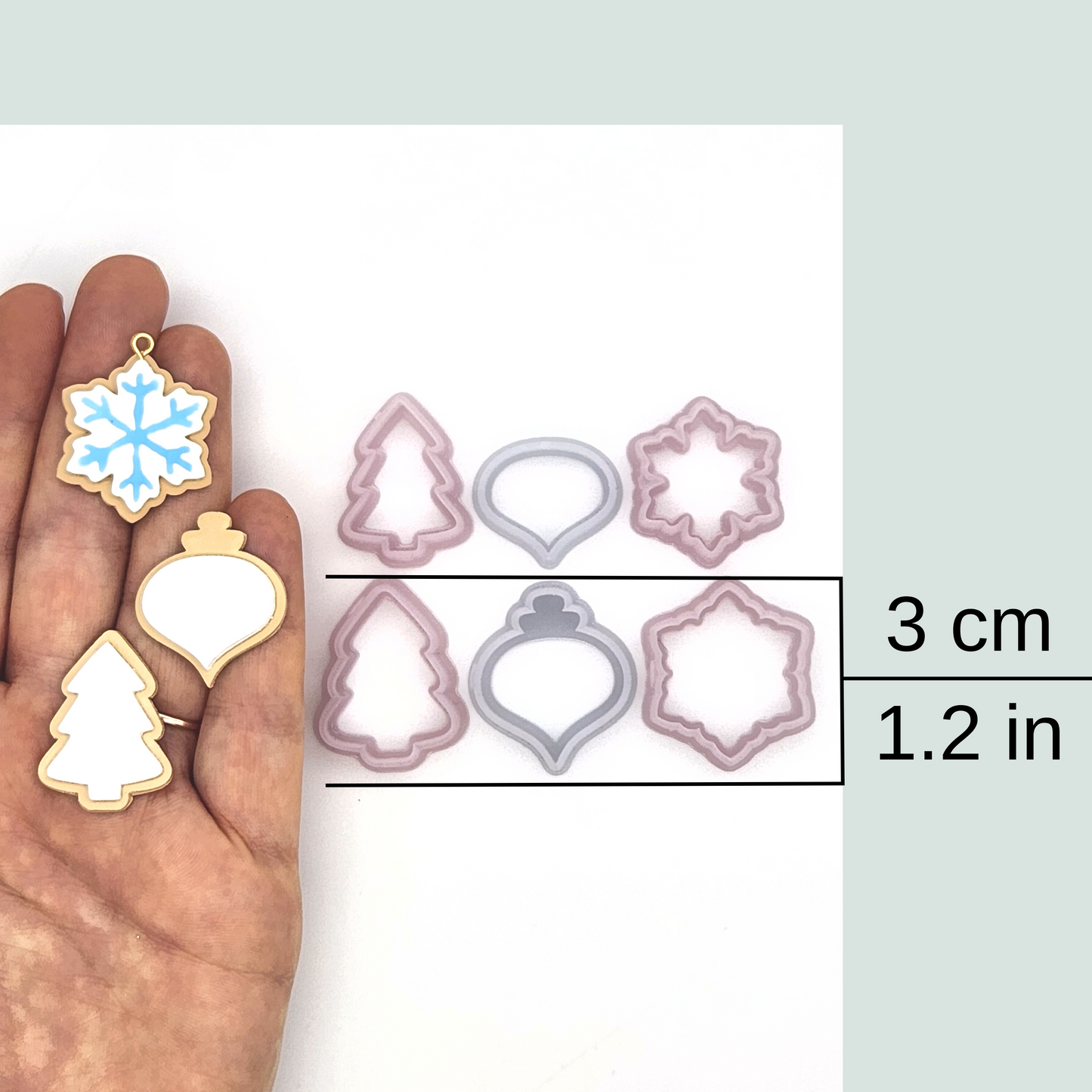 Christmas Sugar Cookie Polymer Clay Cutter Set