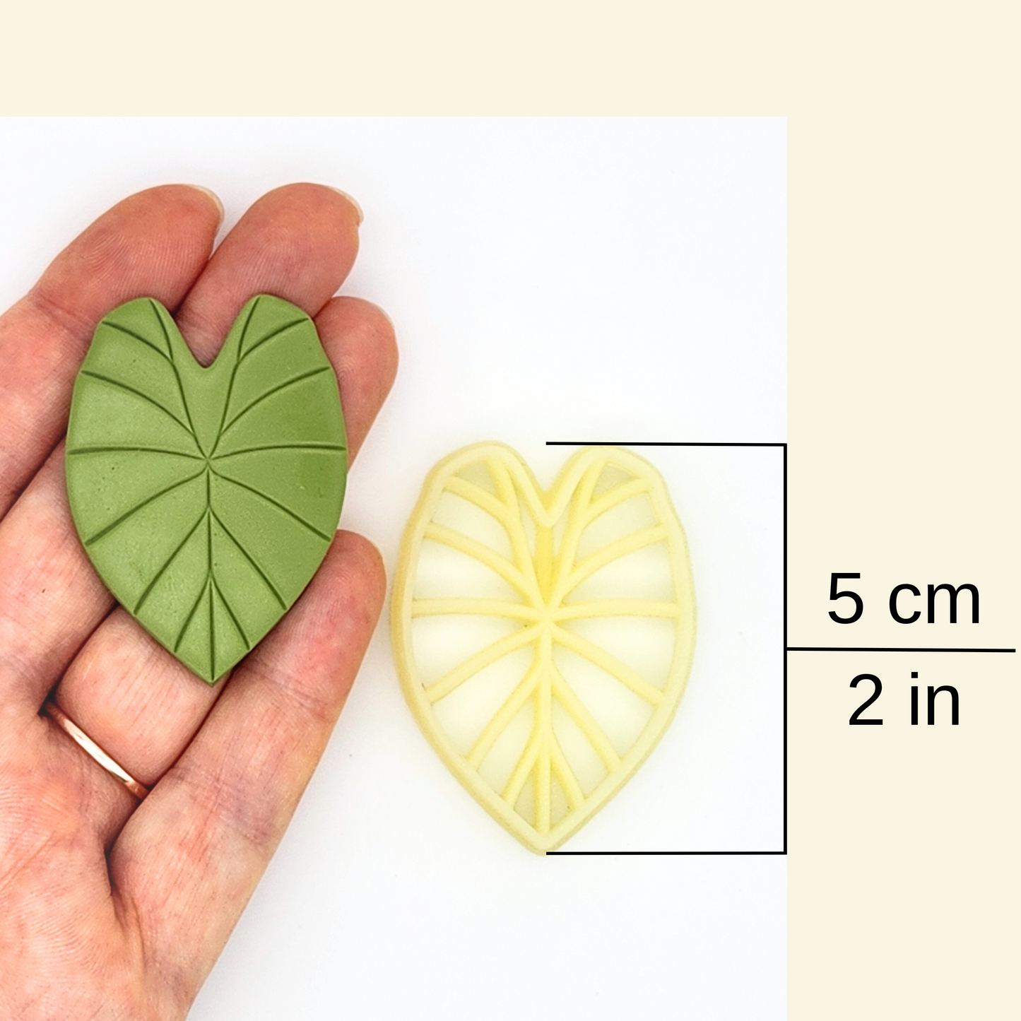 Kalo Leaf Polymer Clay Cutter