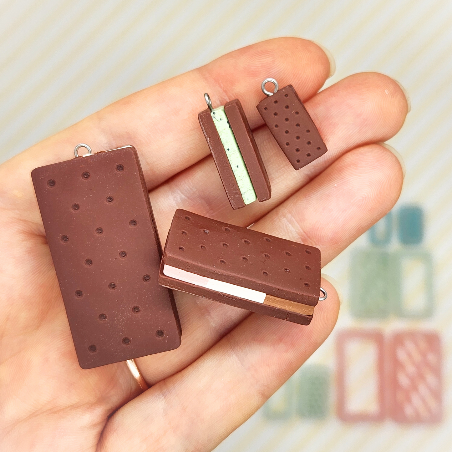 3D Ice Cream Sandwich Polymer Clay Cutter Set