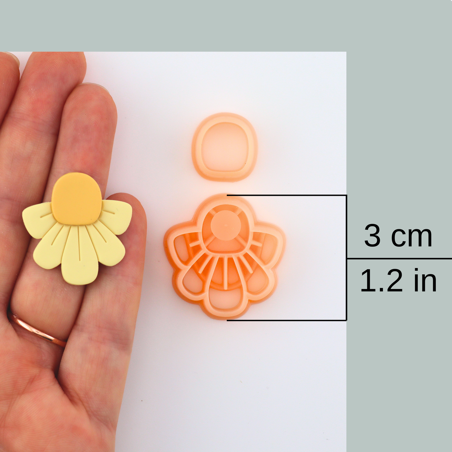 Daisy Layered Stud Polymer Clay Cutter Set