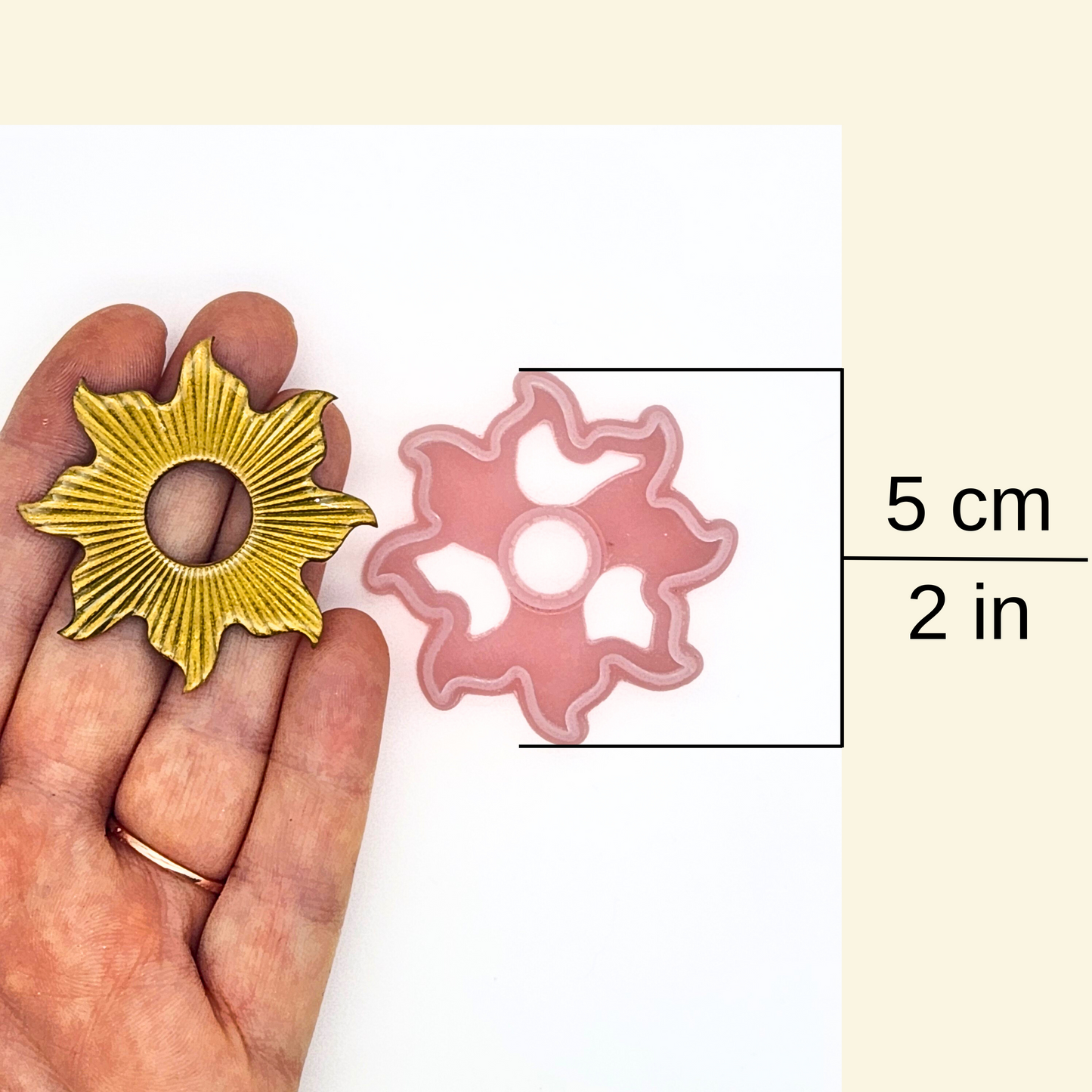 Sun Doughnut Polymer Clay Cutter